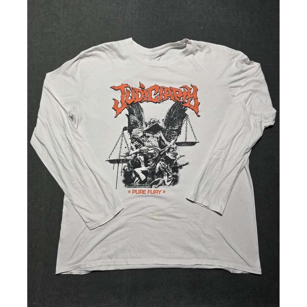 Judiciary Pure‎ Fury Band T-shirt Long Sleeve Tour Graphic Tee Europe